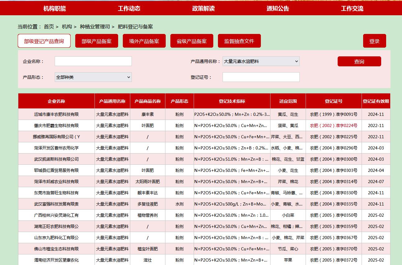 如何查詢企業(yè)的肥料登記證？查登記證的幾種途徑(圖3)